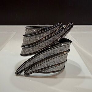 Glittering Spiral Cuff Bracelet